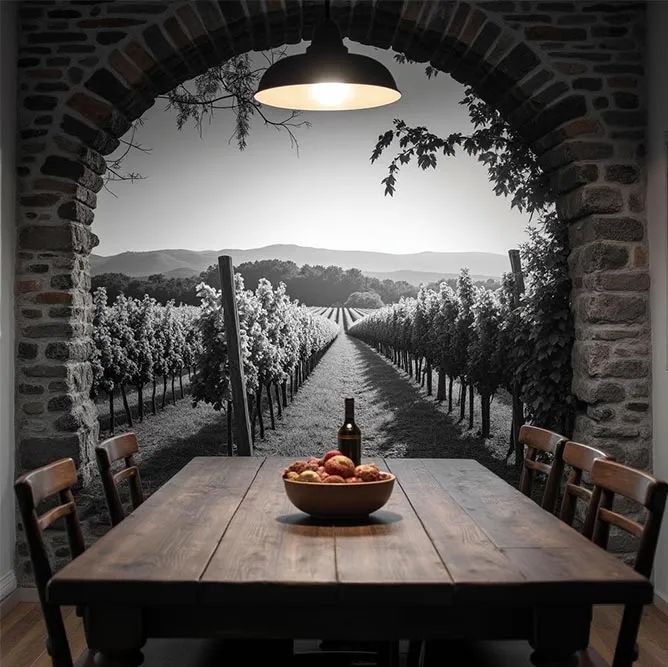 Jak ozdobić ścianę w kuchni przy stole, by uniknąć nudy i chaosu